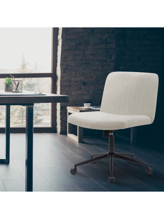 Scaun de birou tesatura Kingman, crem