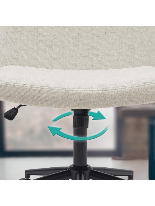 Scaun de birou tesatura Kingman, crem