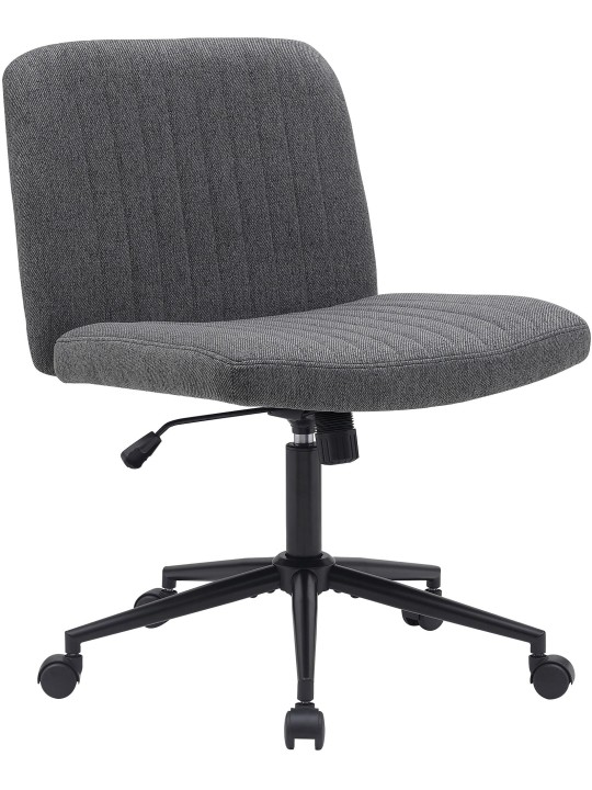 Scaun de birou tesatura Kingman, gri închis