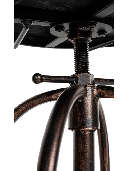 Scaun de bar Pino, lemn, bronz