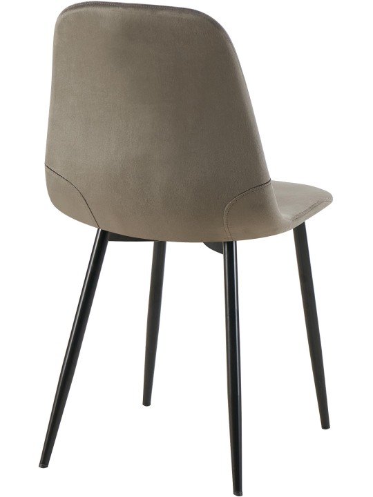 Set 4 scaune de sufragerie Baxter catifea, antracit