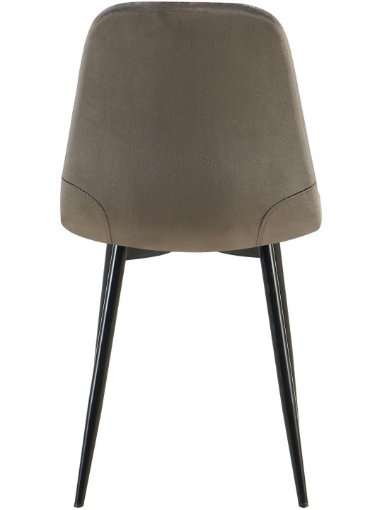 Set 4 scaune de sufragerie Baxter catifea, antracit