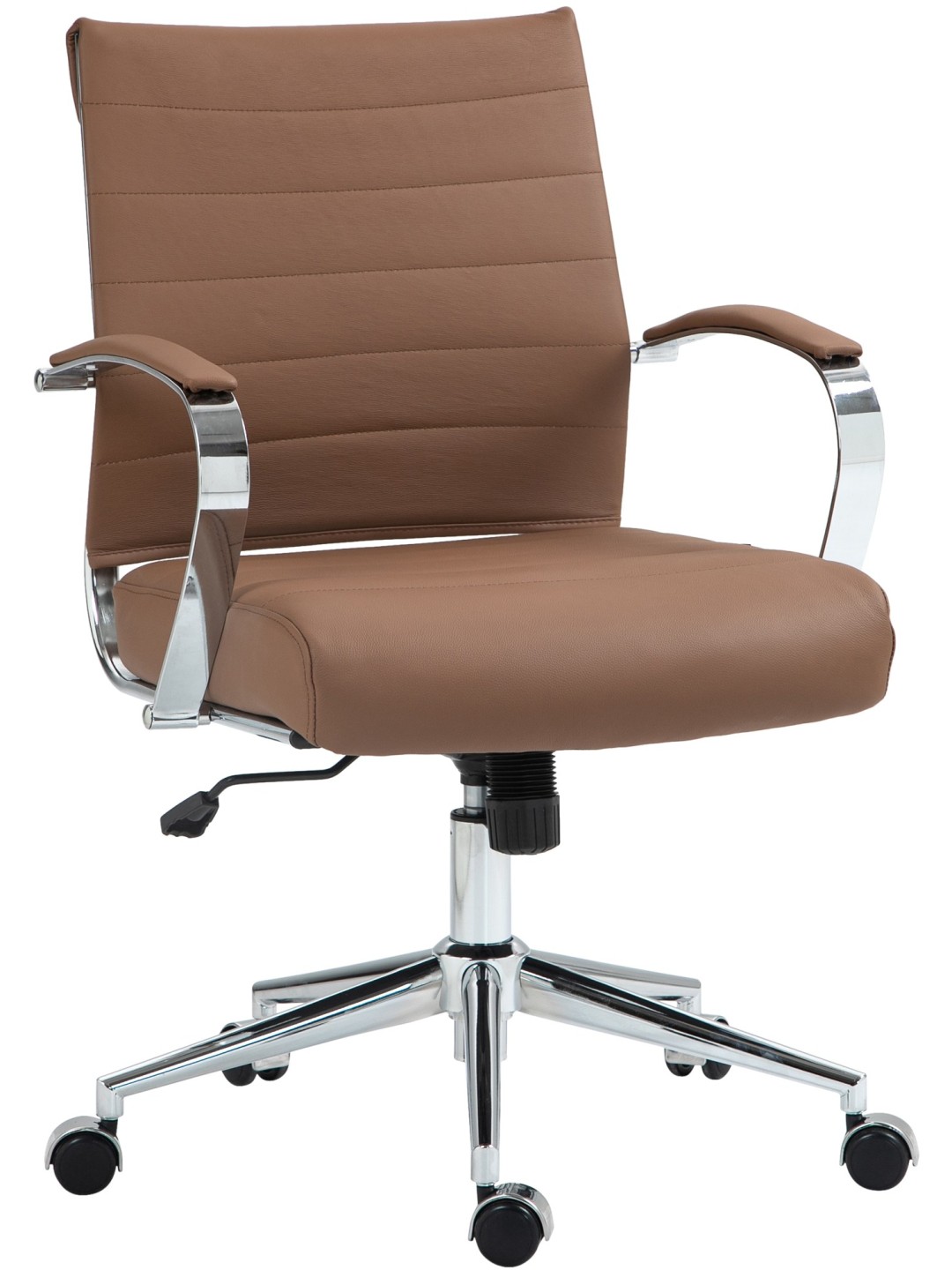 Scaun de birou Oakland piele naturala, maro deschis