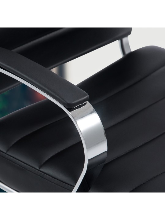 Scaun de birou Oakland imitatie piele, negru