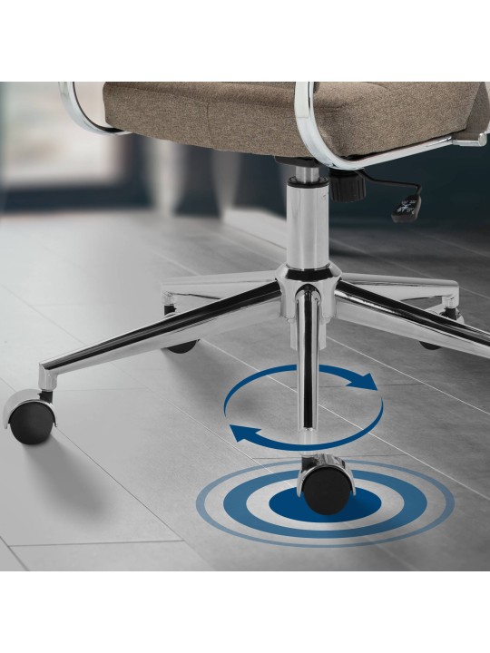 Scaun de birou tesatura Oakland, taupe