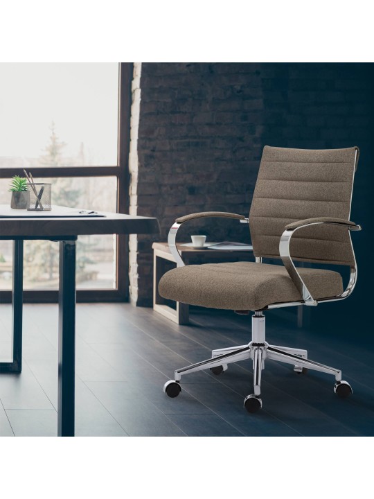 Scaun de birou tesatura Oakland, taupe