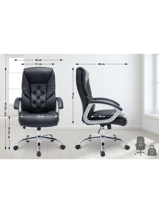 Scaun de birou BIG Rodeo, negru