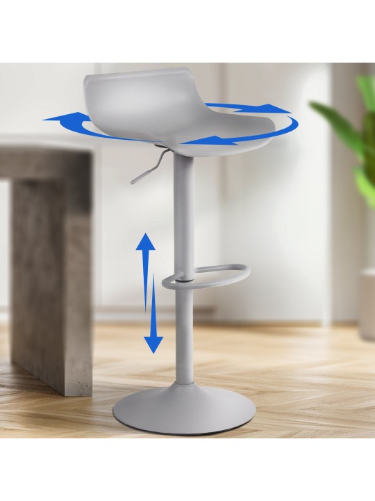 Scaun de bar Aveiro, gri