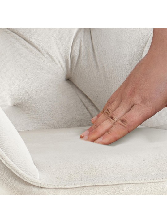 Scaun vizitator Cassis catifea, gri deschis Scaun vizitator Cassis catifea, gri deschis