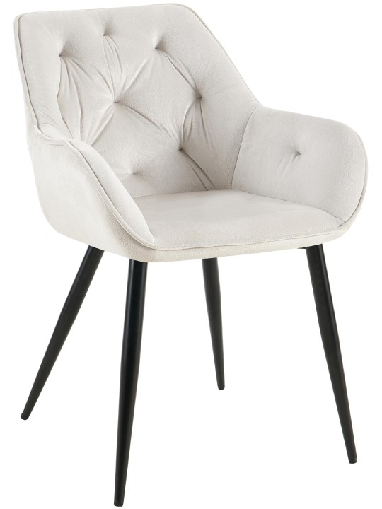 Scaun vizitator Cassis catifea, gri deschis Scaun vizitator Cassis catifea, gri deschis