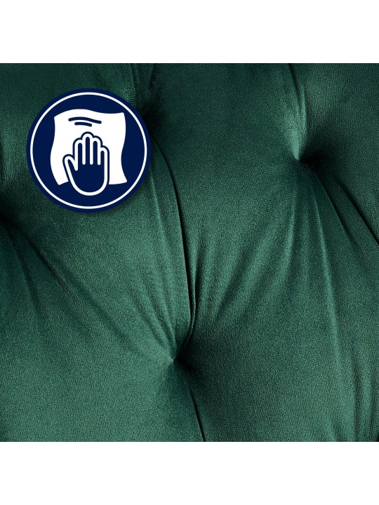 Scaun vizitator Cassis catifea, verde Scaun vizitator Cassis catifea, verde