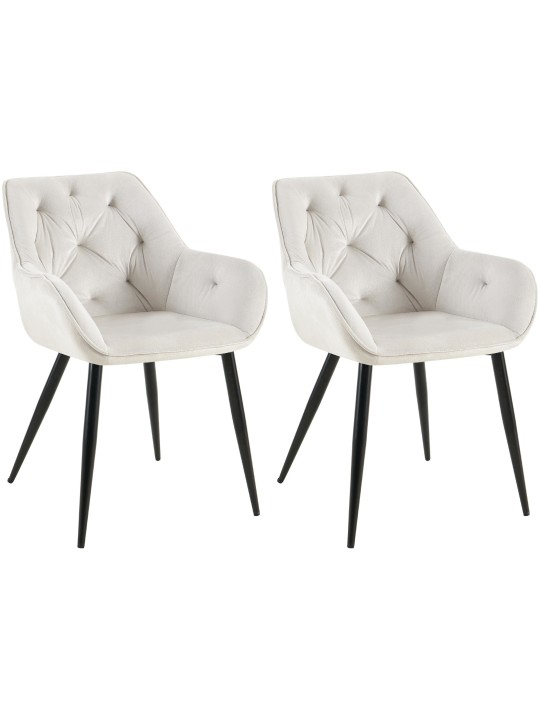 Set 2 scaune de sufragerie Cassis, gri deschis Set 2 scaune de sufragerie Cassis, gri deschis