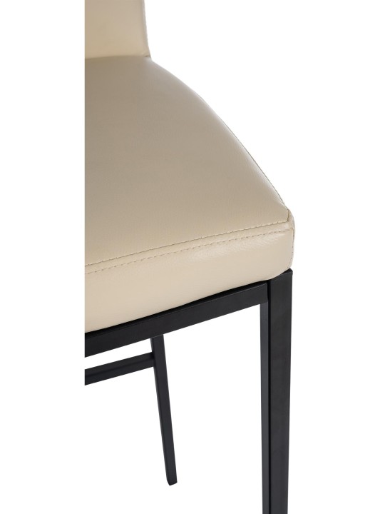 Scaun de bar Freeport imitatie piele B, crem