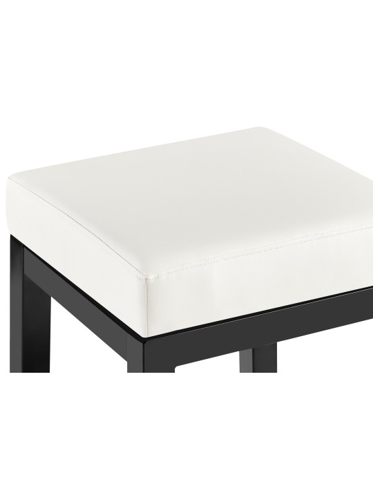 Scaun de bar Taylor B85 imitatie piele, alb
