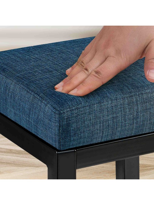 Scaun de bar Taylor B80 material, albastru