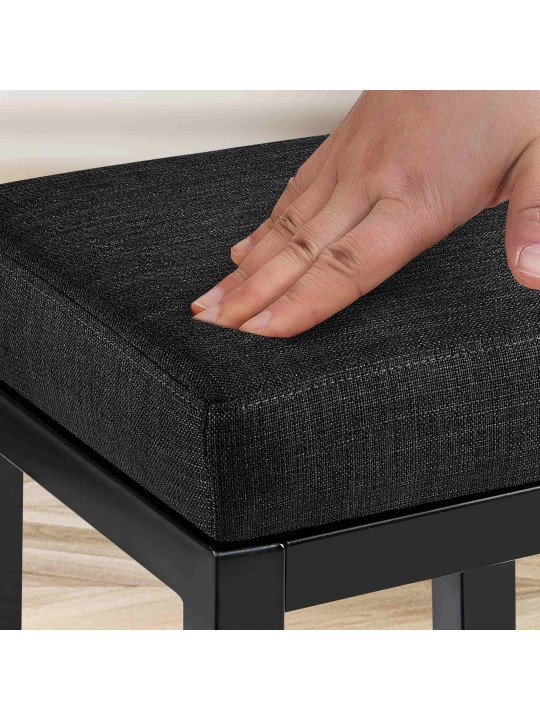 Scaun de bar Taylor B80 material, gri închis