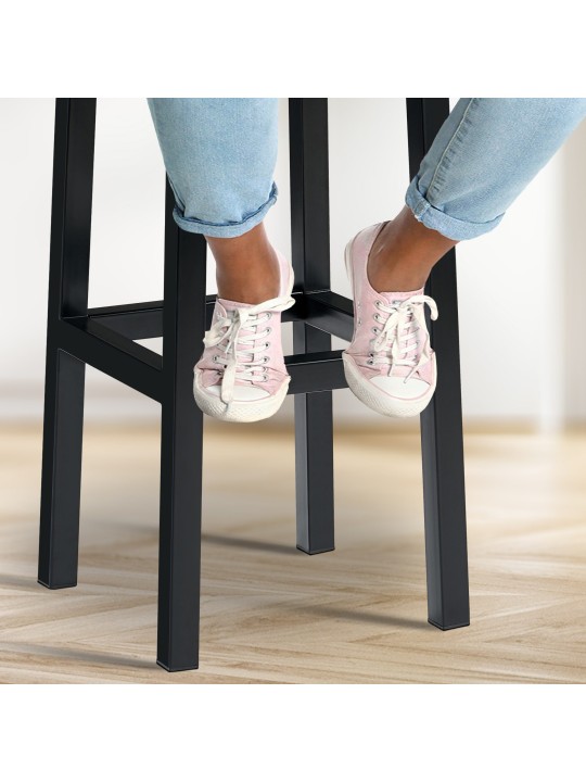 Scaun de bar Taylor B80 material, gri închis