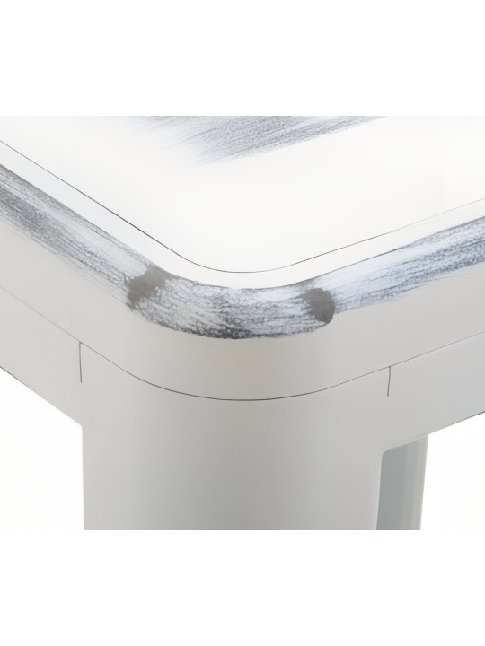 Set 2 scaune de bar Joshua, alb antic