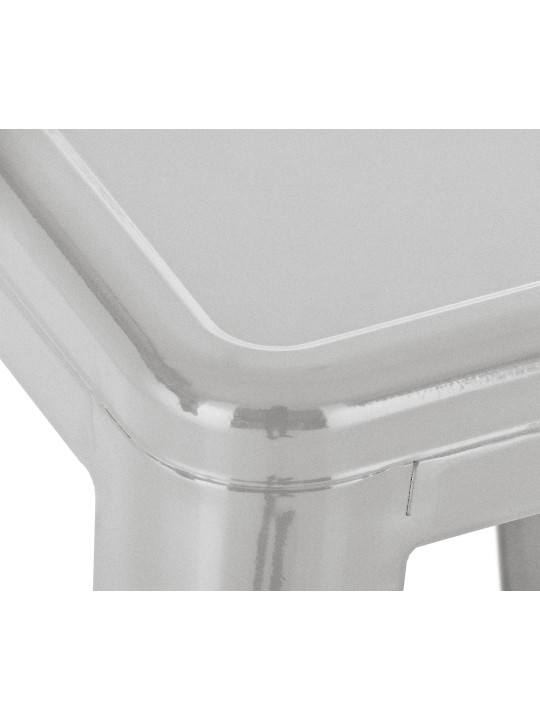 Set 2 scaune de bar Joshua, argintiu