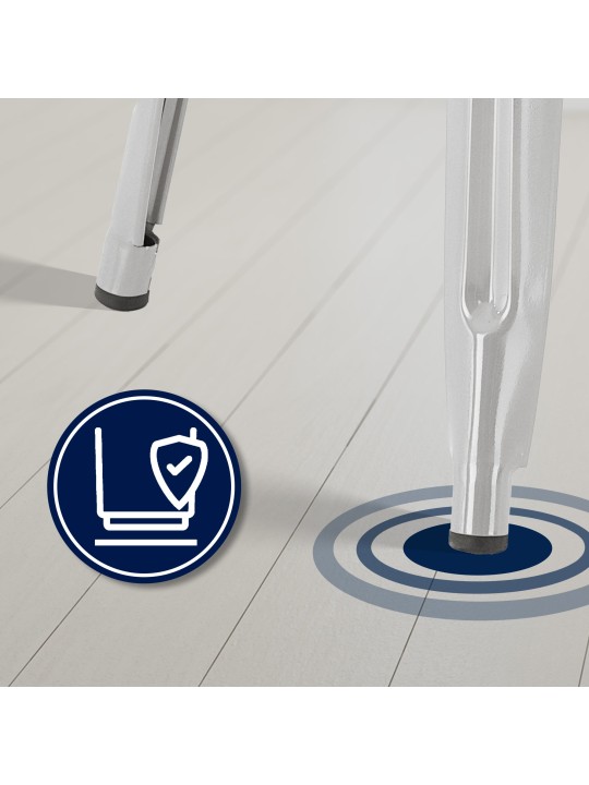 Set 2 scaune de bar Joshua, argintiu