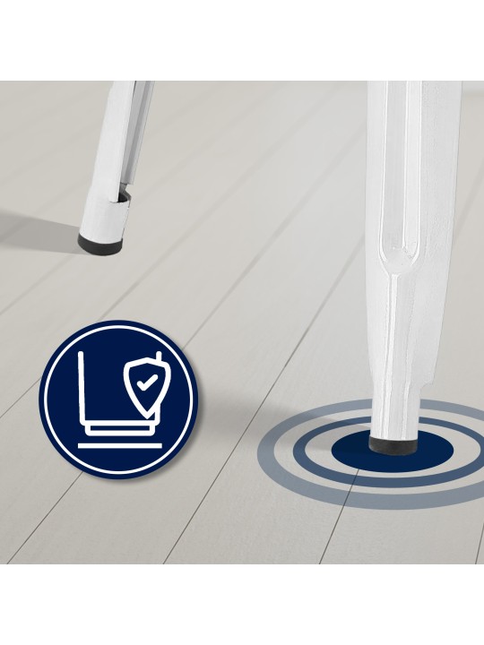 Set 4 scaune de bar Joshua, alb