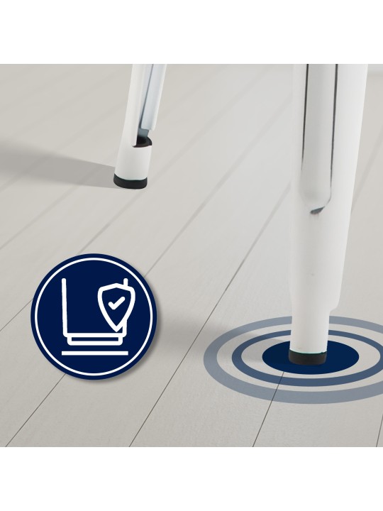 Set 4 scaune de bar Joshua, alb antic