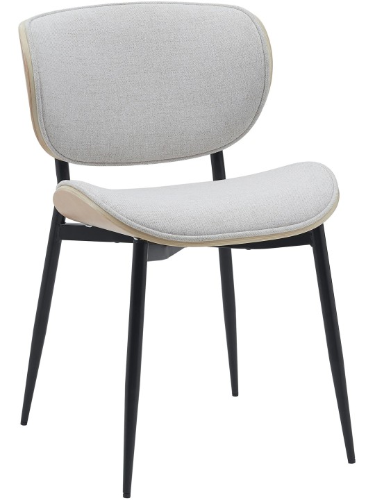 Scaun vizitator stofa Enid, natural/crem