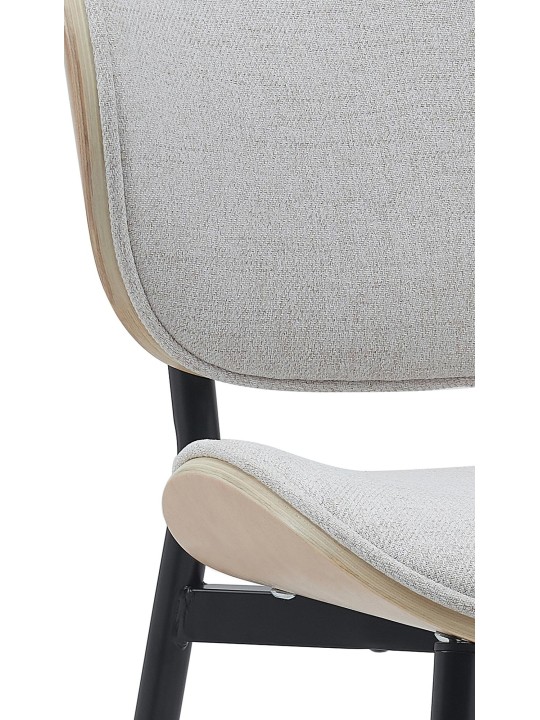 Scaun vizitator stofa Enid, natural/crem