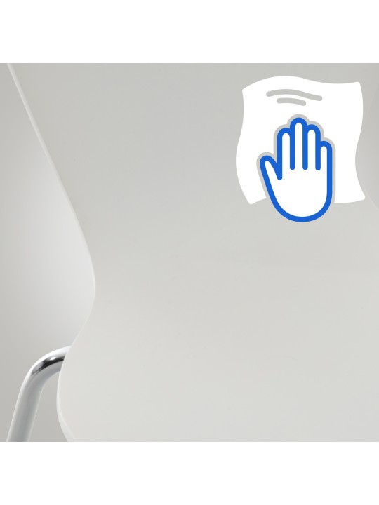 Set 2 scaune vizitator Calisto, alb