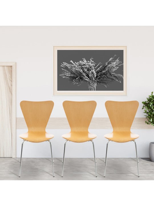 Set 2 scaune vizitator Calisto, natural