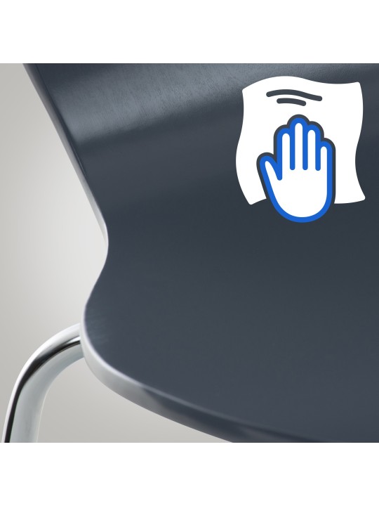 Set 2 scaune vizitator Calisto, gri