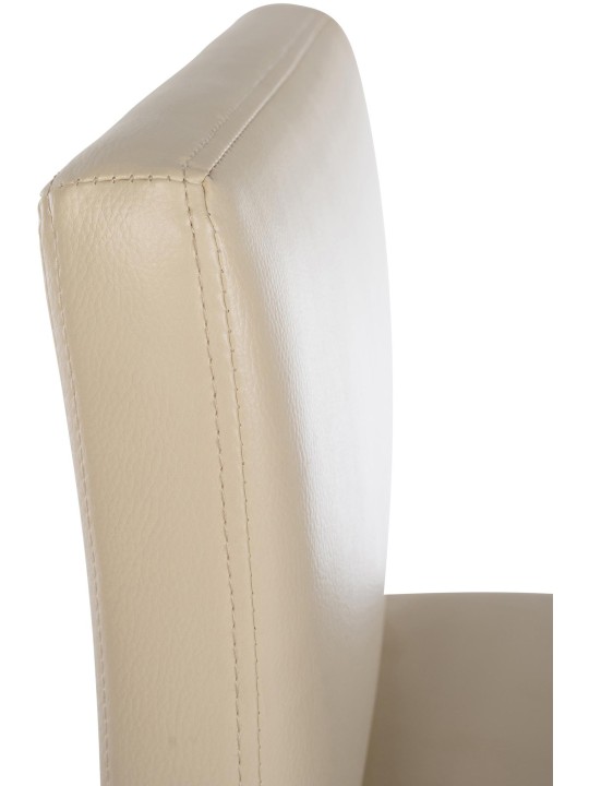 Scaun de bar Newport imitatie piele B, crem