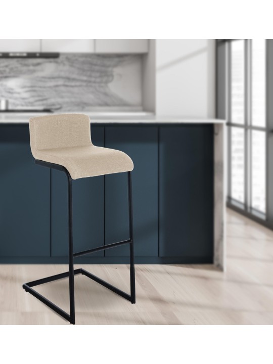 Scaun de bar Newport material B, crem Scaun de bar Newport material B, crem