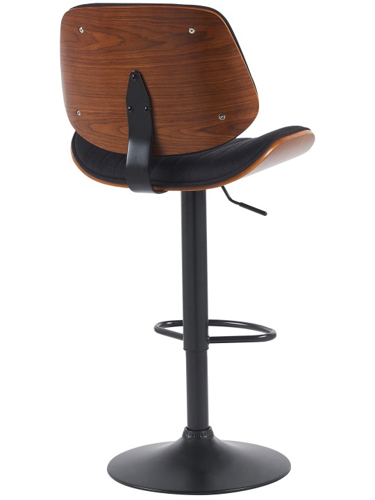 Scaun de bar Tesatura Clawson, nuc/negru Scaun de bar Tesatura Clawson, nuc/negru