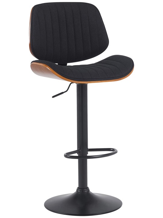 Scaun de bar Tesatura Clawson, nuc/negru Scaun de bar Tesatura Clawson, nuc/negru