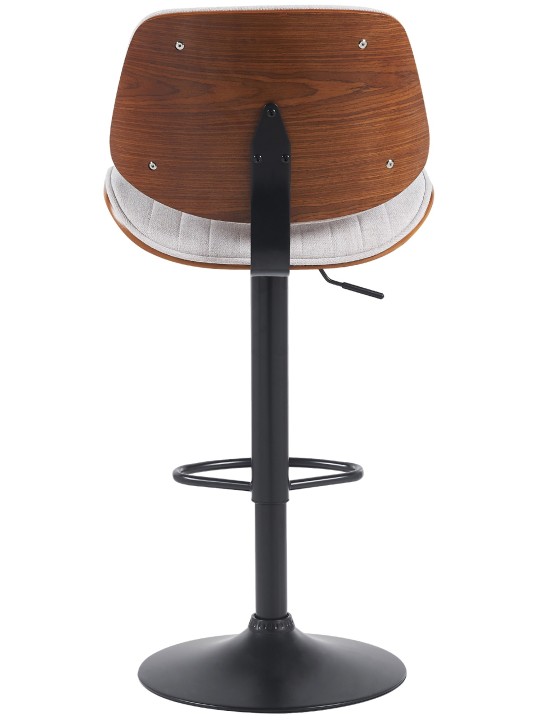 Scaun de bar Tesatura Clawson, nuc/crem Scaun de bar Tesatura Clawson, nuc/crem