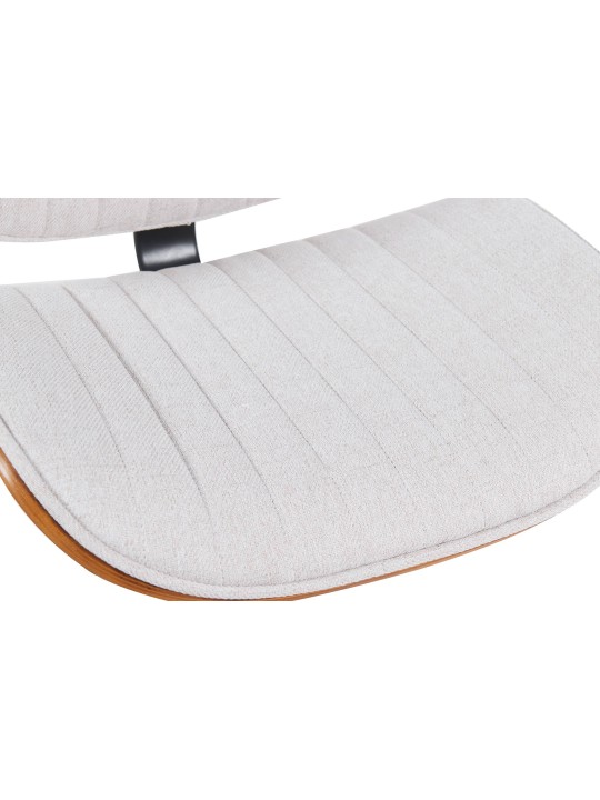 Scaun de bar Tesatura Clawson, nuc/crem Scaun de bar Tesatura Clawson, nuc/crem