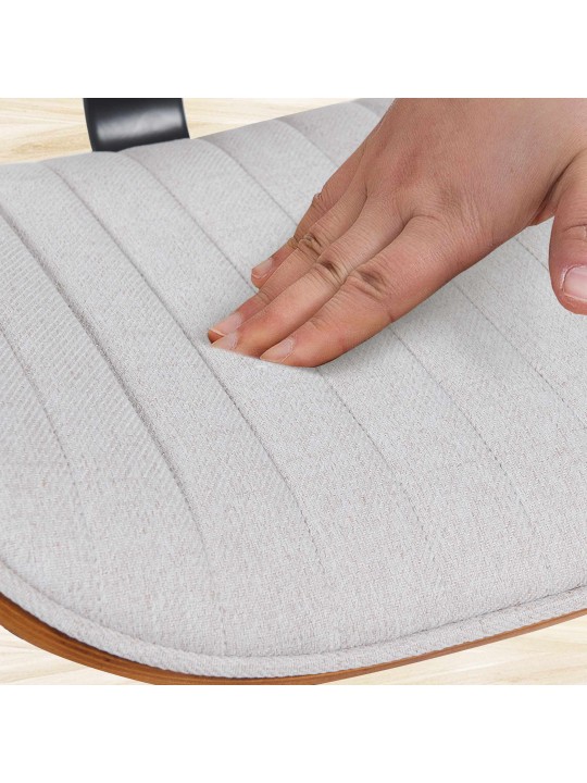 Scaun de bar Tesatura Clawson, nuc/crem Scaun de bar Tesatura Clawson, nuc/crem