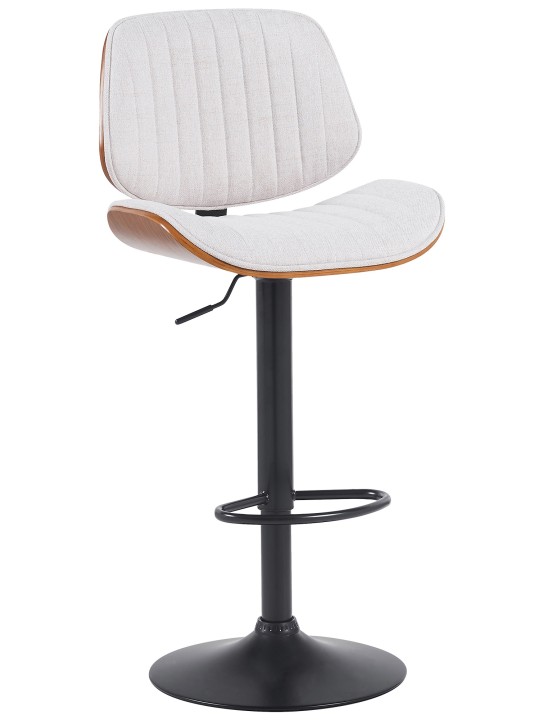 Scaun de bar Tesatura Clawson, nuc/crem Scaun de bar Tesatura Clawson, nuc/crem