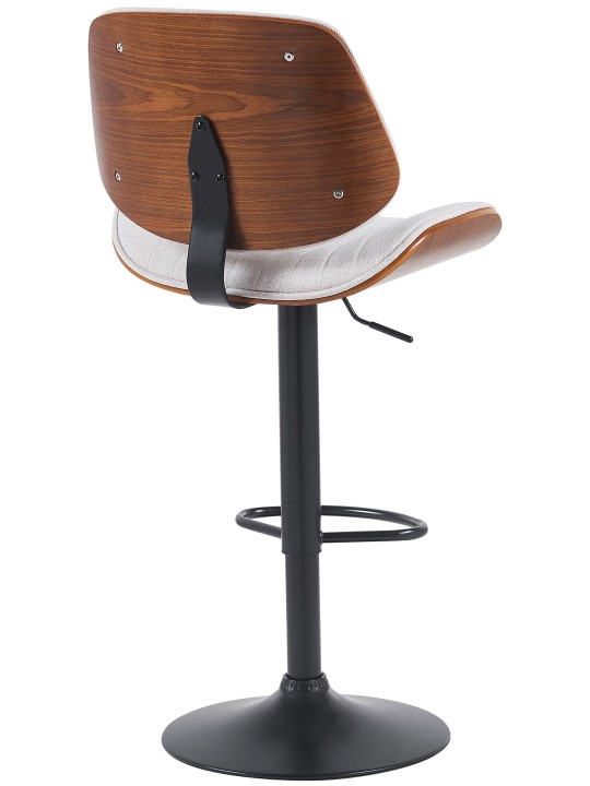 Scaun de bar Tesatura Clawson, nuc/crem Scaun de bar Tesatura Clawson, nuc/crem