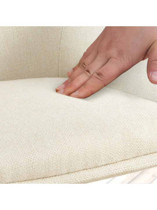 Scaun Tipton stofa, crem