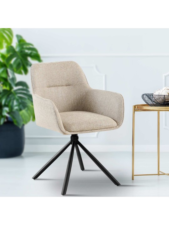 Scaun Tipton stofa, taupe