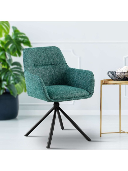 Scaun Tipton stofa, verde închis Scaun Tipton stofa, verde închis