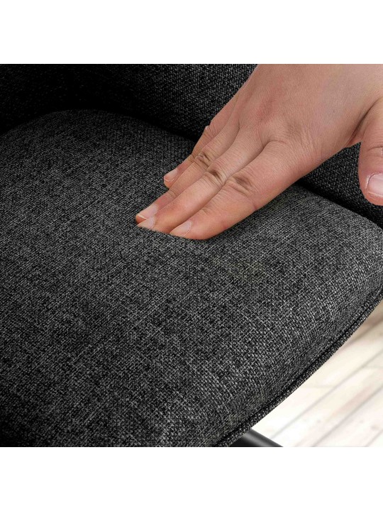 Scaun Tipton stofa, gri închis