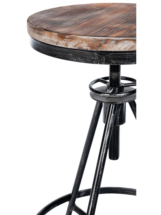 Scaun de bar Karla, argintiu