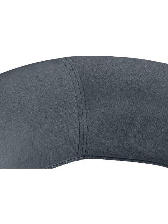 Scaun de bar Olinda catifea crom, gri închis Scaun de bar Olinda catifea crom, gri închis