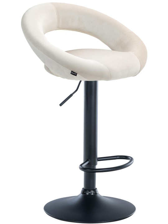 Scaun de bar Olinda catifea, crem Scaun de bar Olinda catifea, crem