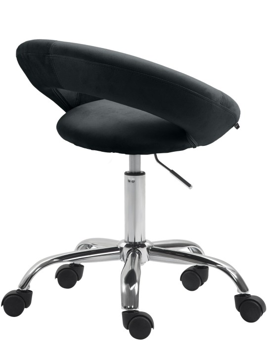 Scaun de lucru Olinda catifea, negru Scaun de lucru Olinda catifea, negru