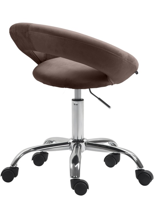 Scaun de lucru Olinda catifea, maro Scaun de lucru Olinda catifea, maro