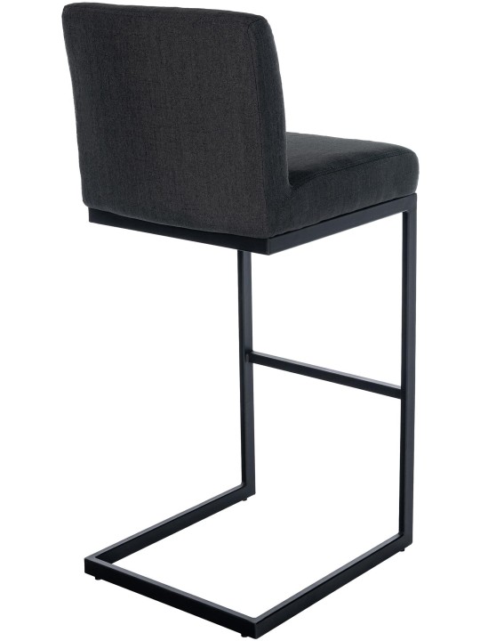 Scaun de bar țesătură Hopewell B, gri închis